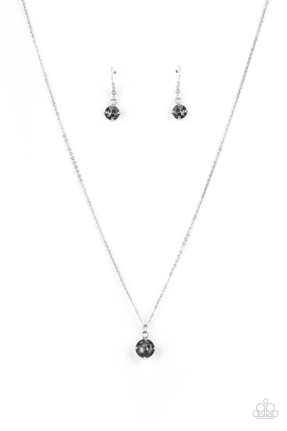 Undeniably Demure Necklace (Blue, Silver)