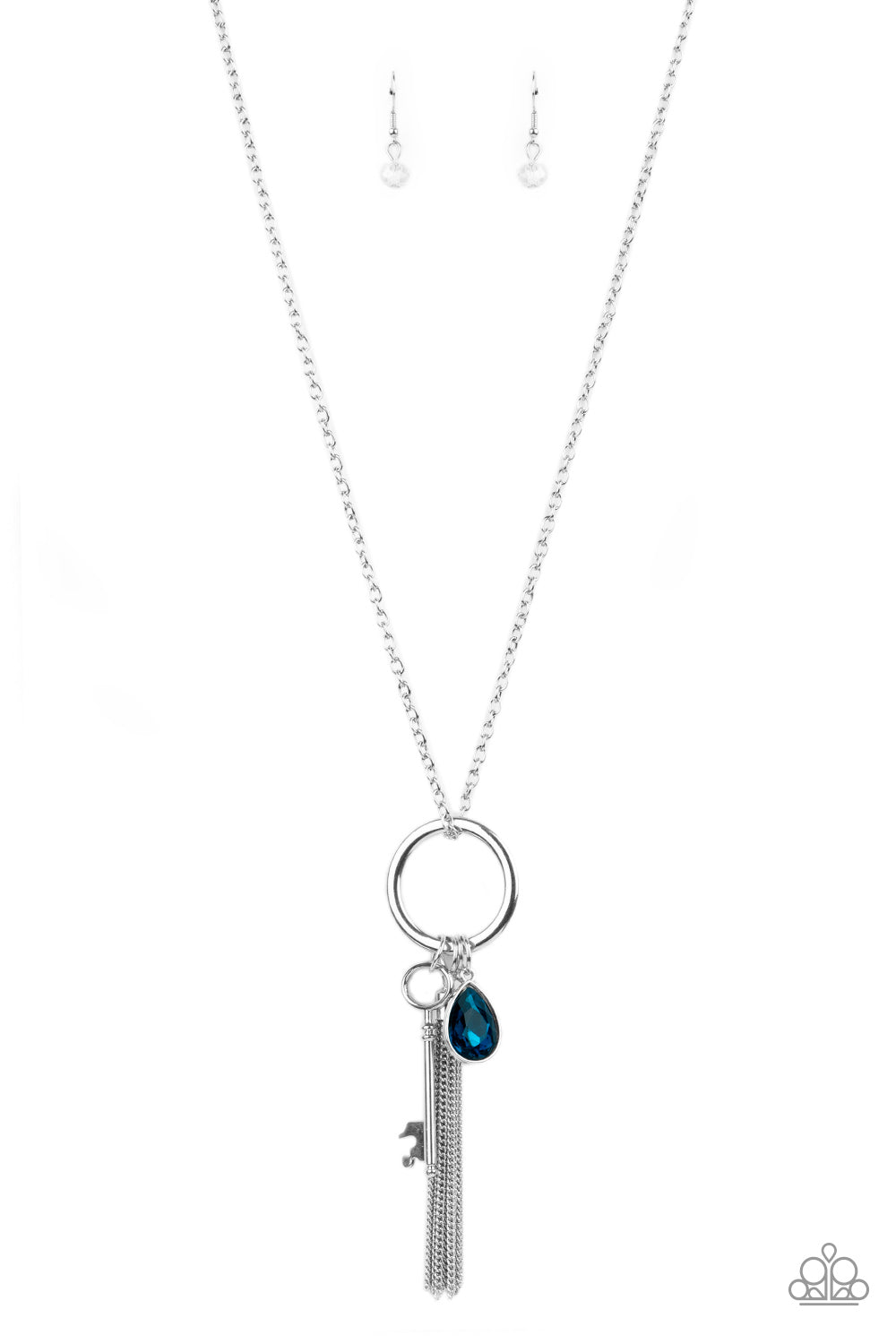 Unlock Your Sparkle Blue Necklace