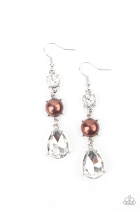 Unpredictable Shimmer Brown Earring