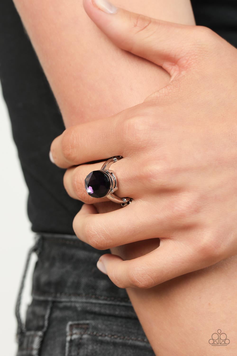 Updated Dazzle Ring (Silver, Purple)