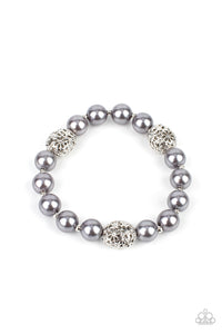 Upscale Whimsy Bracelet (White, Silver)