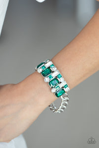 Urban Crest Bracelet (Green, Silver)