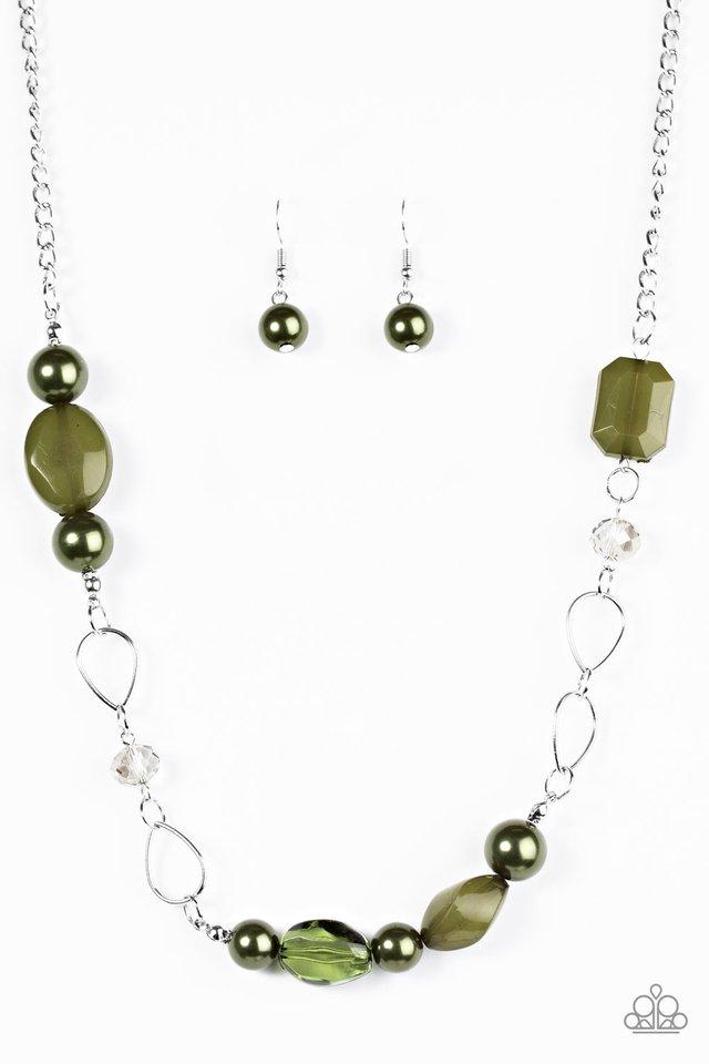 Beam Away Green Necklace