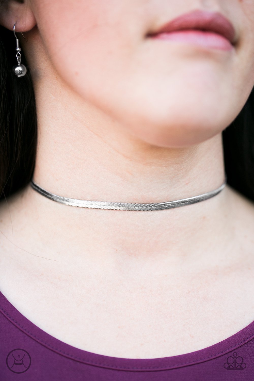 Serpentine Shimmer Silver Necklace