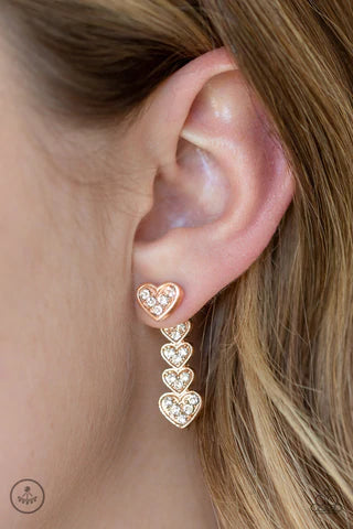 Heartthrob Twinkle Rose Gold Earring