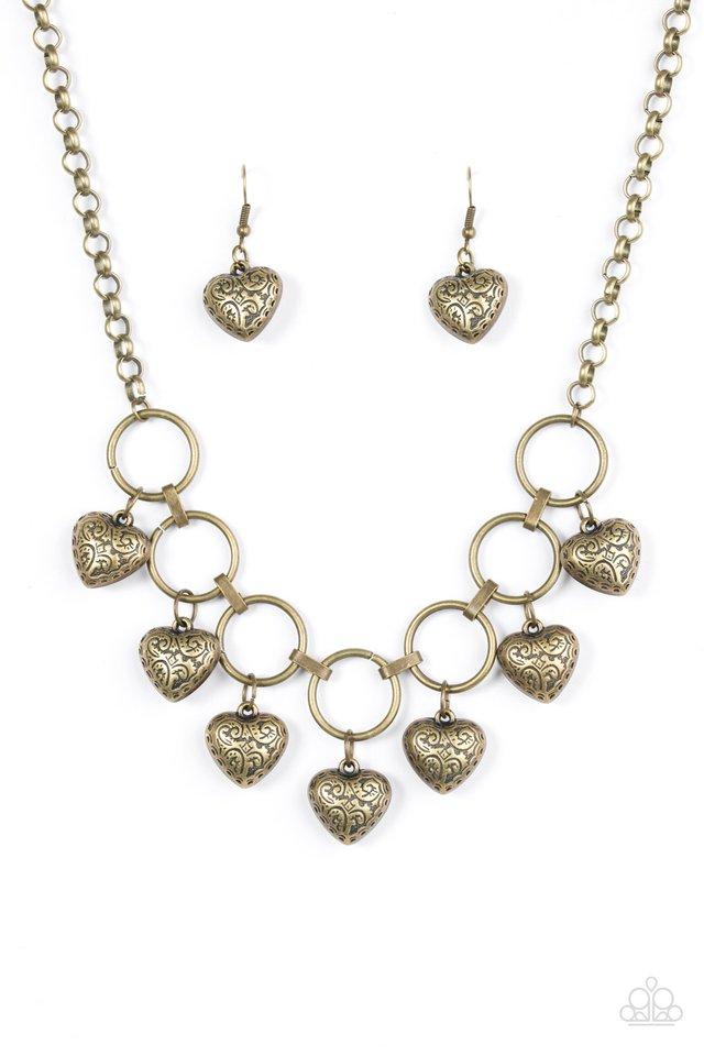 Radiant Romance Brass Necklace