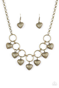 Radiant Romance Brass Necklace