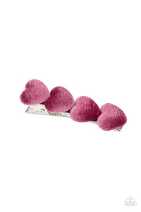 Velvet Valentine Pink Hair Clip