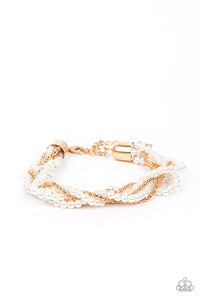 Vintage Variation Bracelet (White, Gold)
