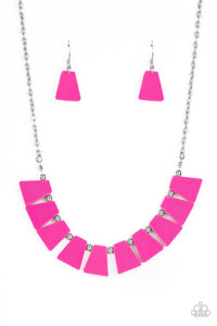 Vivaciously Versatile Necklace (Pink, Yellow)