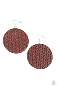 Weave Your Mark Red Earring