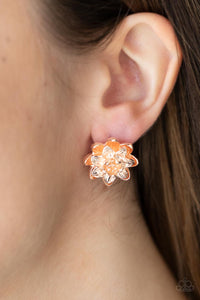 Water Lily Love Earring  (Rose Gold, Silver)