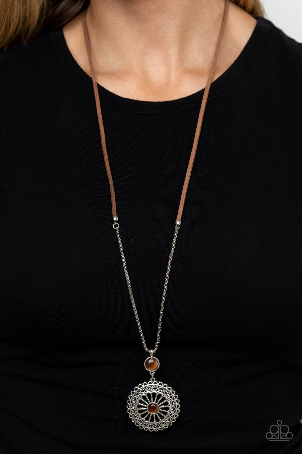 Where No MANDALA Has Gone Before Brown Necklace