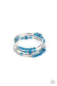 Whimsically Whirly Blue Bracelet