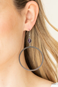 Work That Circuit Purple Earring