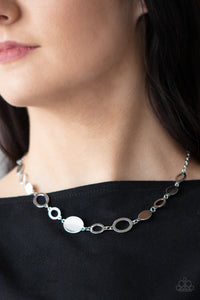 Working OVAL-time Necklace (Silver, Rose Gold)