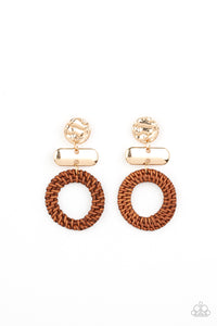 Woven Whimsicality Gold Earring