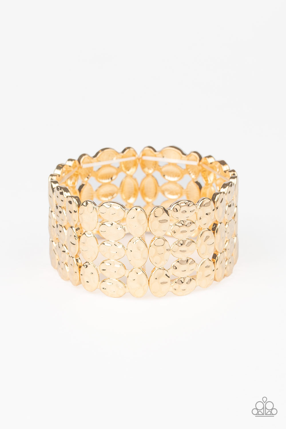 Tectonic Texture Gold Bracelet