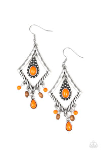 Southern Sunsets Orange Earring