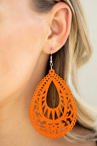 Zesty Zen Orange Earrings