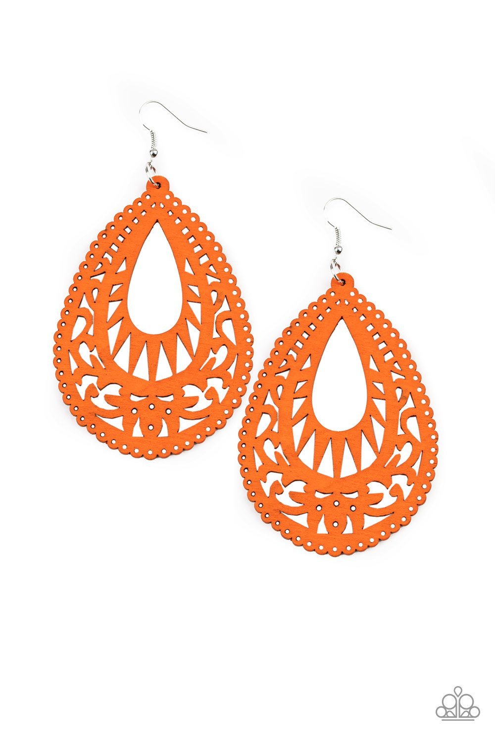 Zesty Zen Orange Earrings