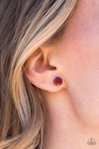 Greatest Treasure Earring (Red, Brown)