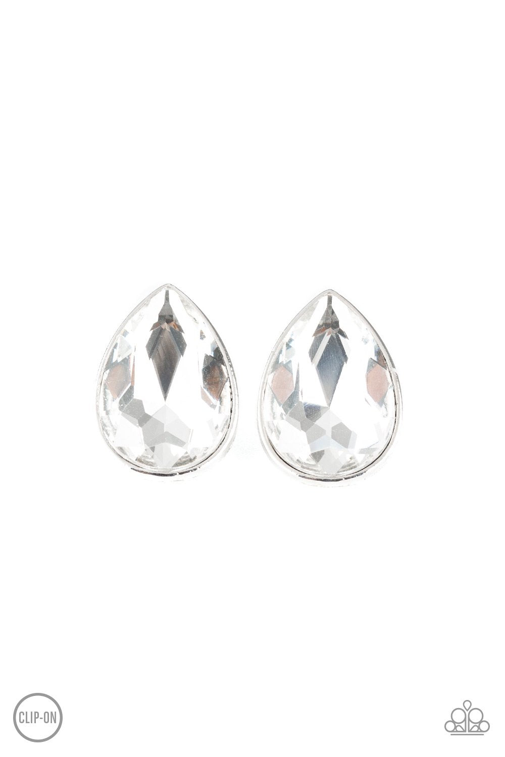 Dance On Heir White Clip-on Earring