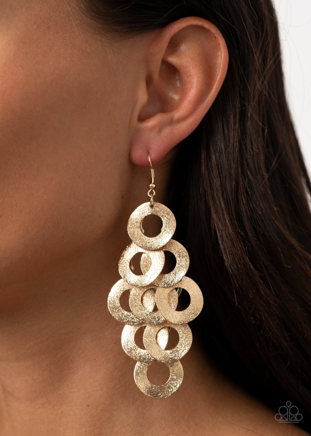 Scattered Shimmer Gold Earring