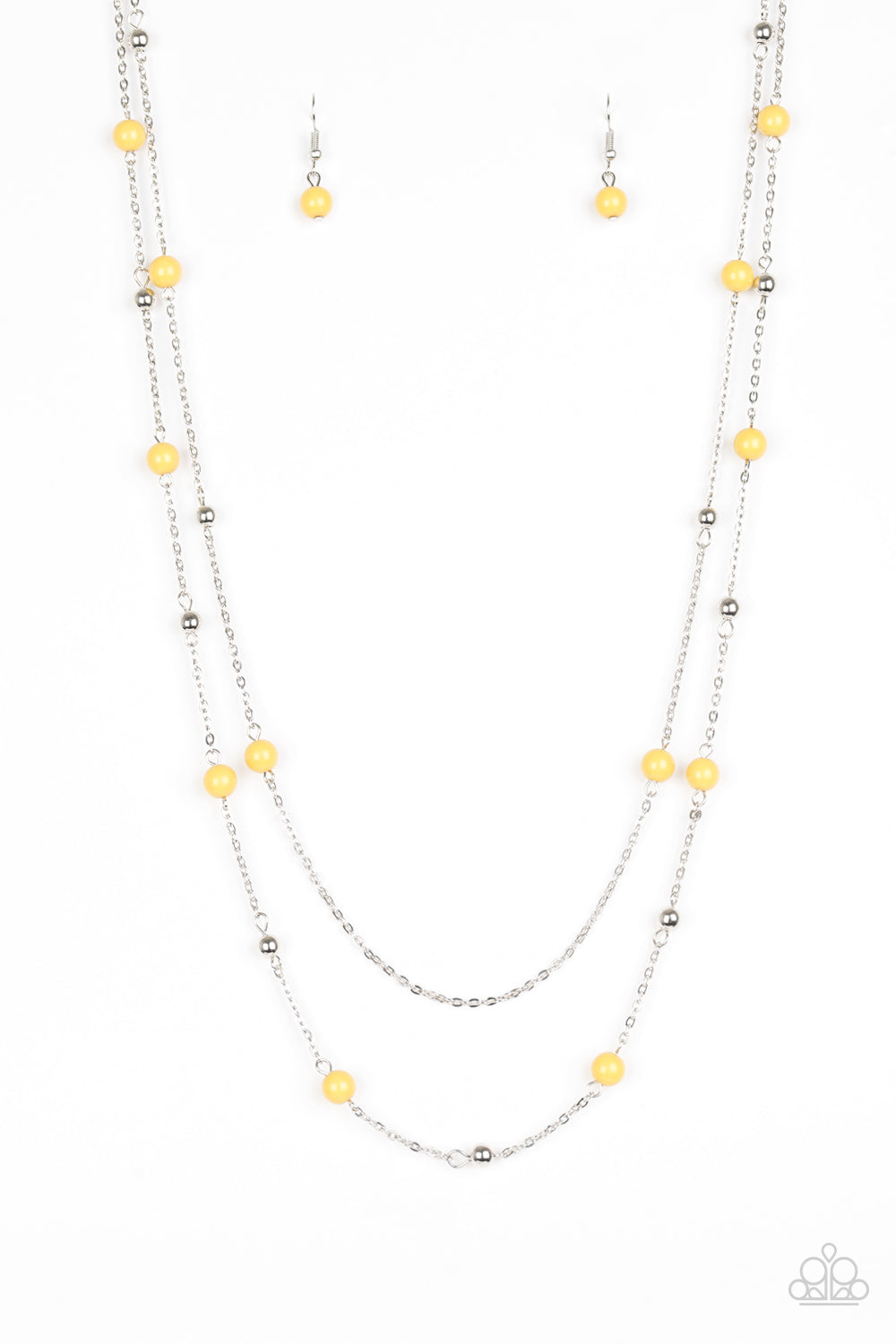 Beach Party Pageant Yellow Necklace
