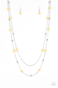 Beach Party Pageant Yellow Necklace