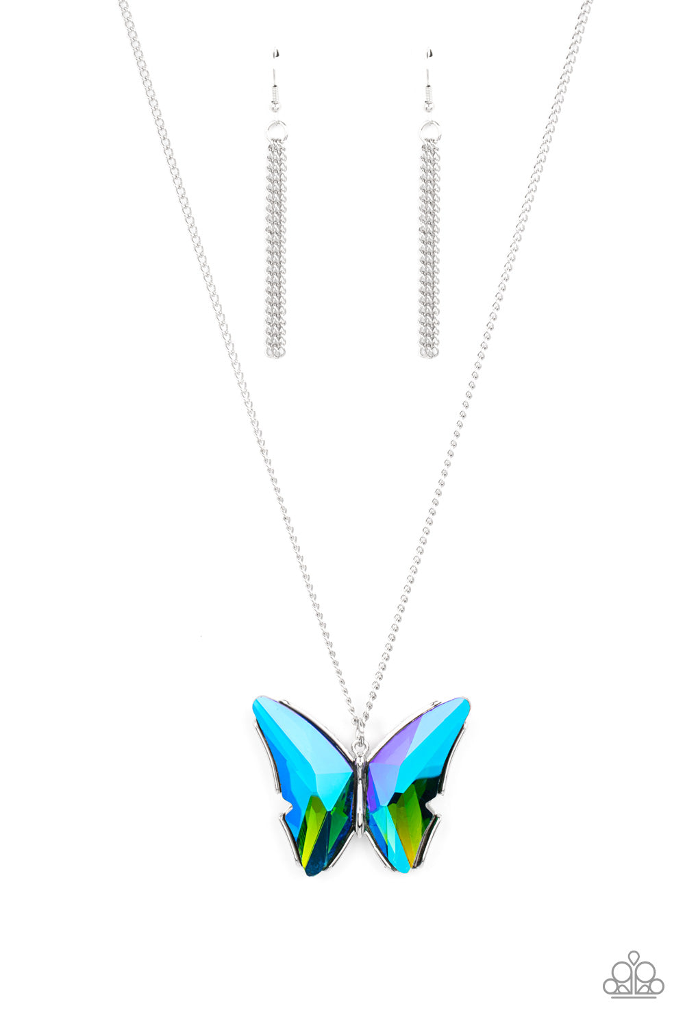 The Social Butterfly Effect Blue Necklace