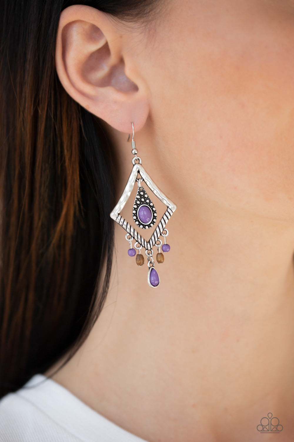 Southern Sunsets Purple Earring