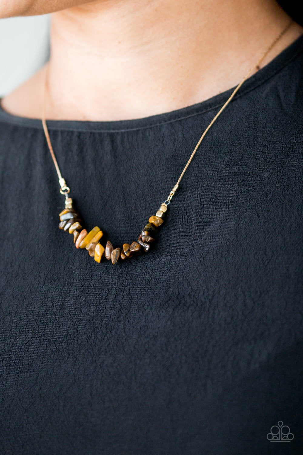 Back To Nature Brown Necklace