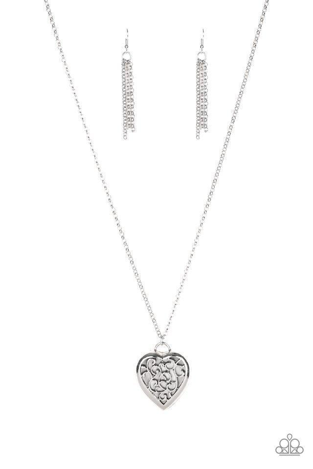 Victorian Valentine Silver Necklace