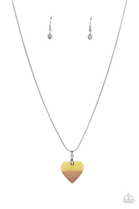 You Complete Me Necklace (Pink, Yellow)