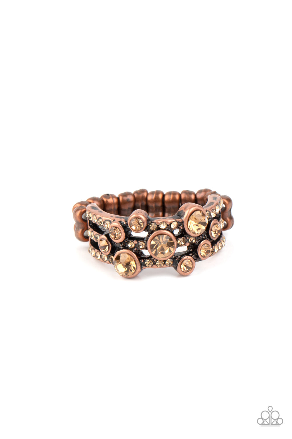 Bubbly Effervescence Copper Ring