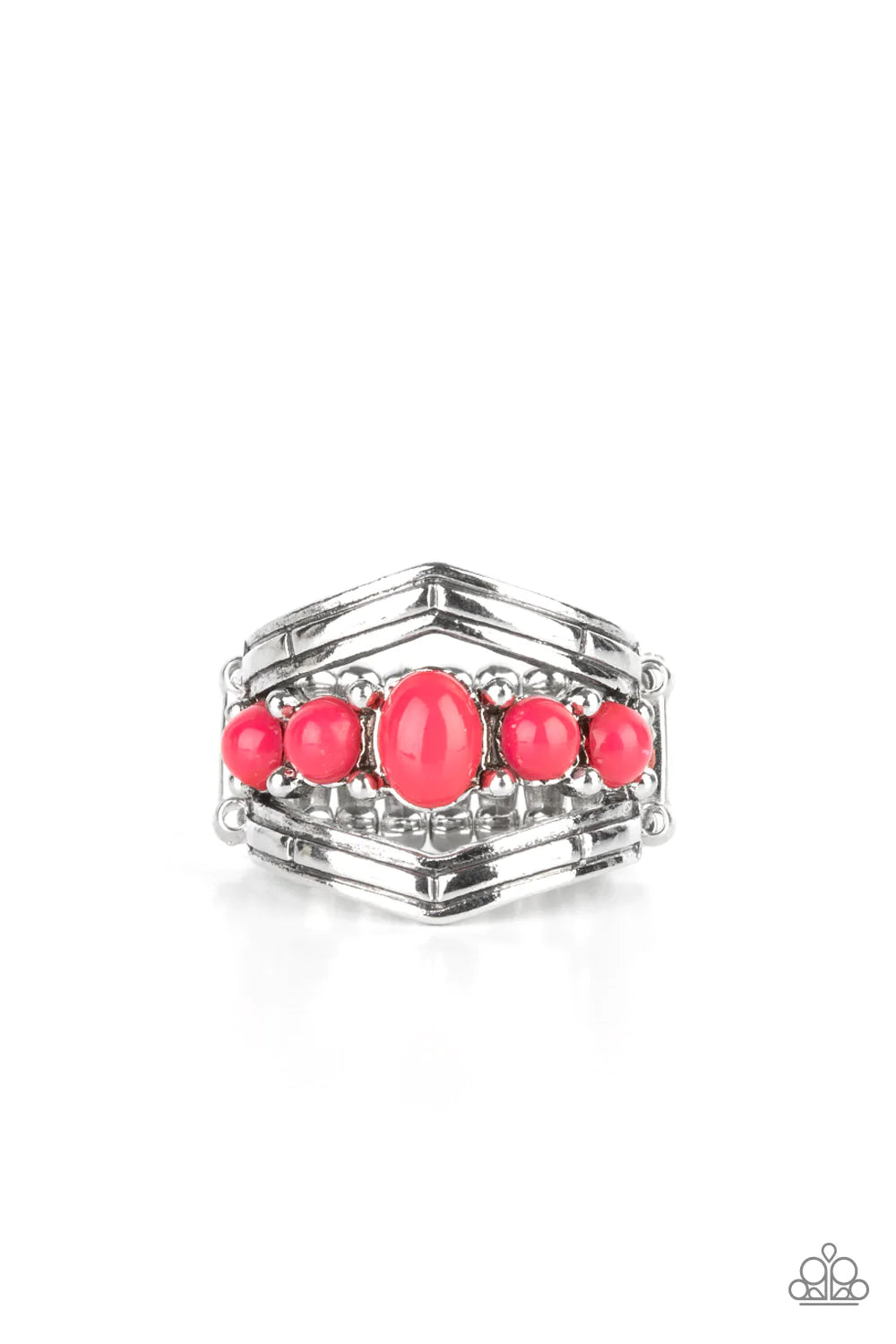 Show-Stopping Chevron Pink Ring