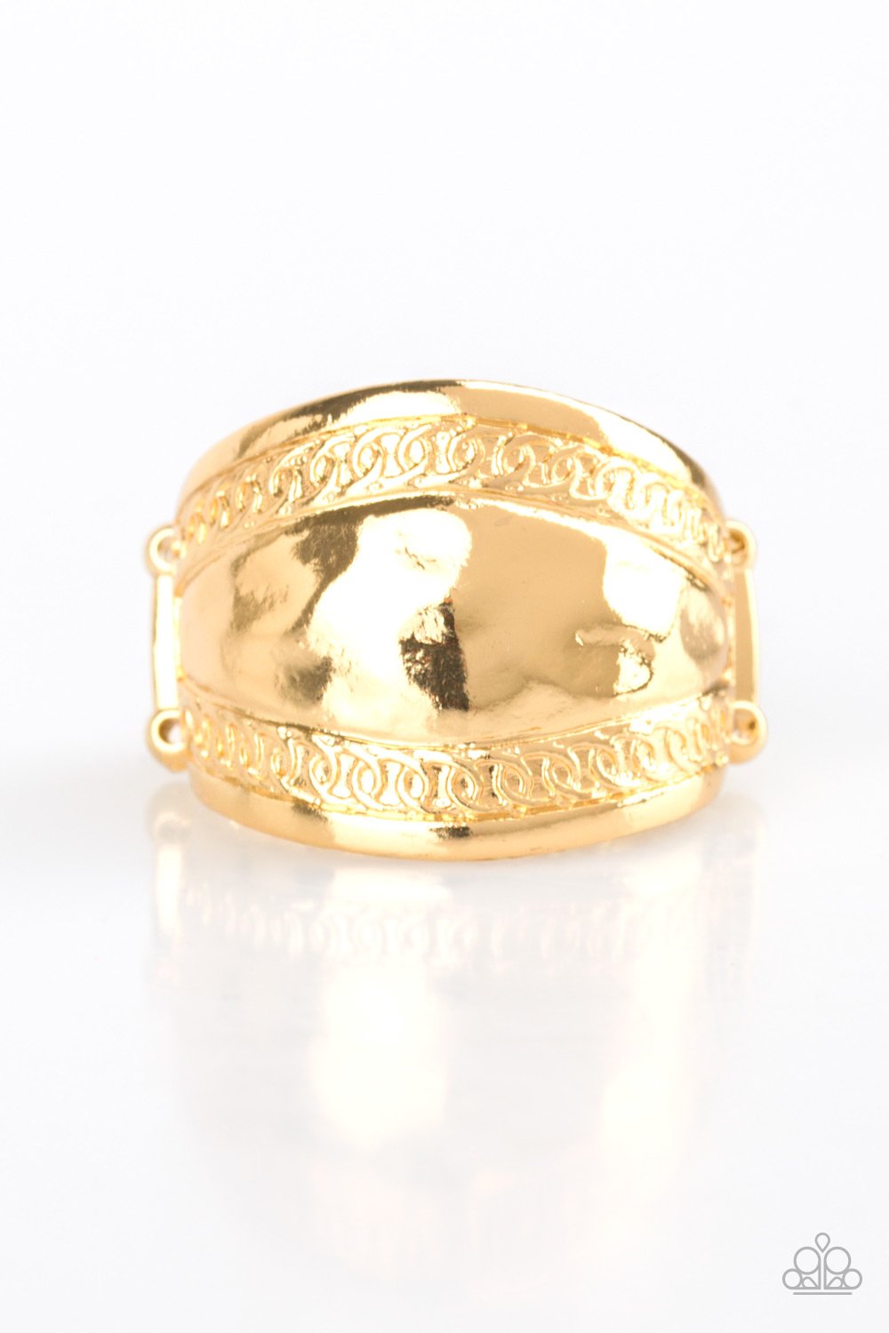 Sunset Groove Gold Ring