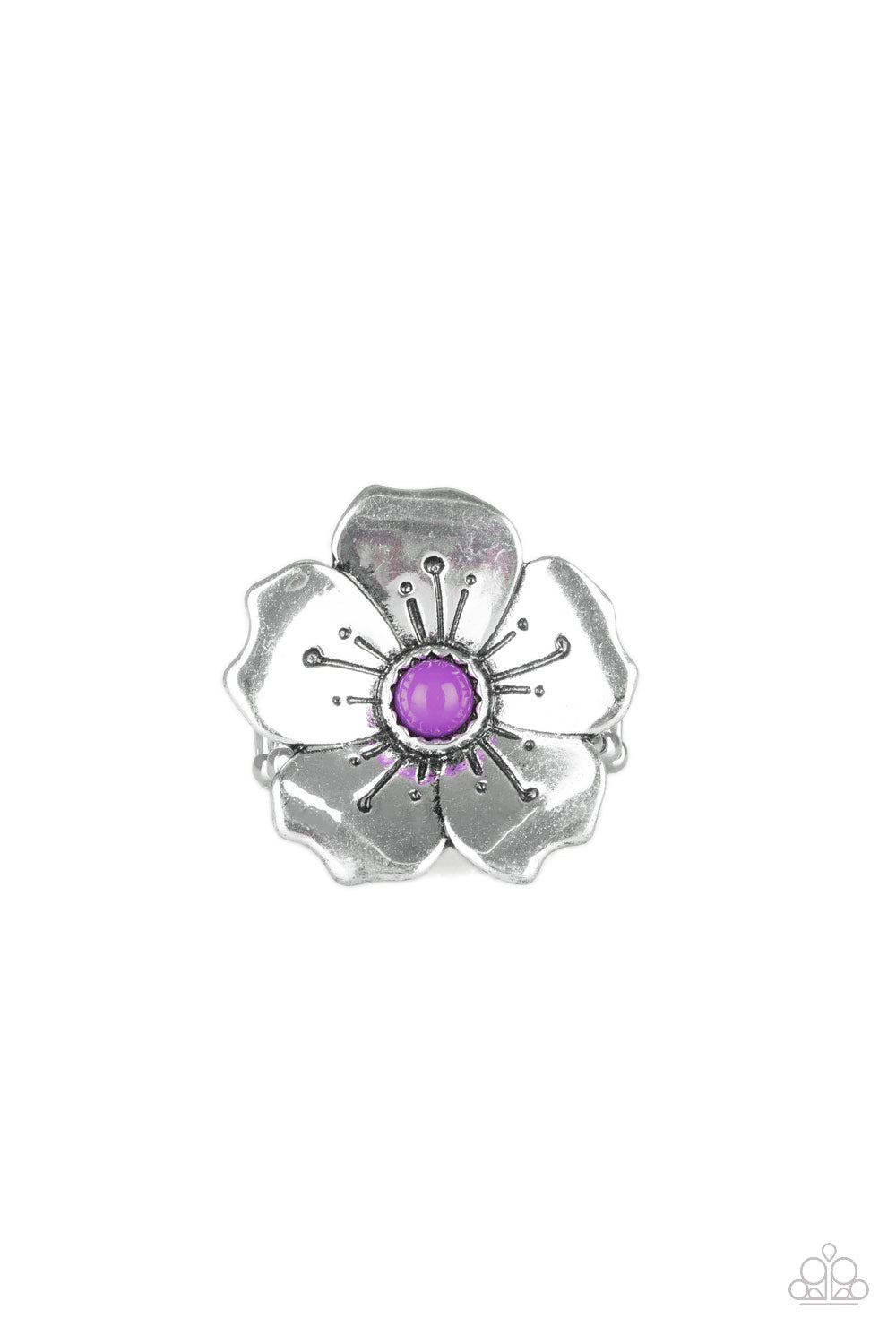 Boho Blossom Purple Ring