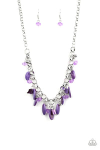 I Want To SEA The World Necklace (Purple, Yellow)