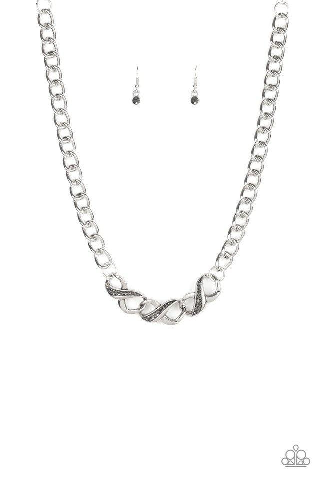 Infinite Impact Silver Necklace