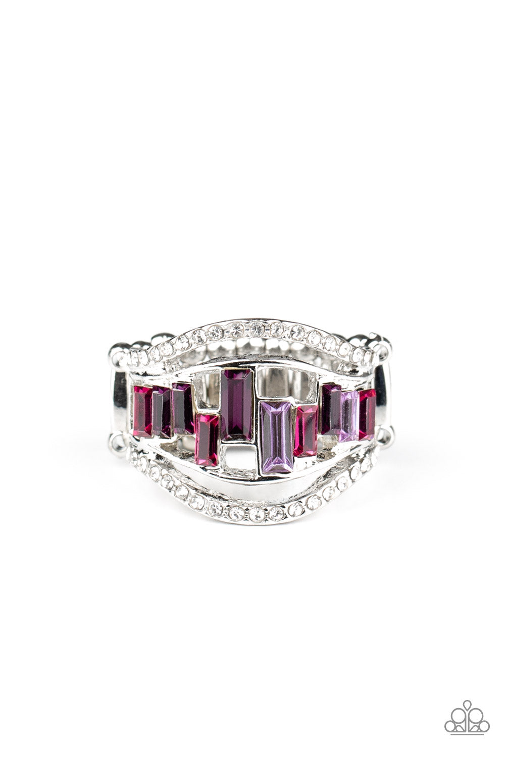 Treasure Chest Charm Purple Ring