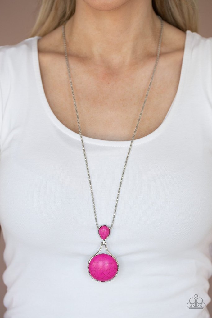 Desert Pools Pink Necklace