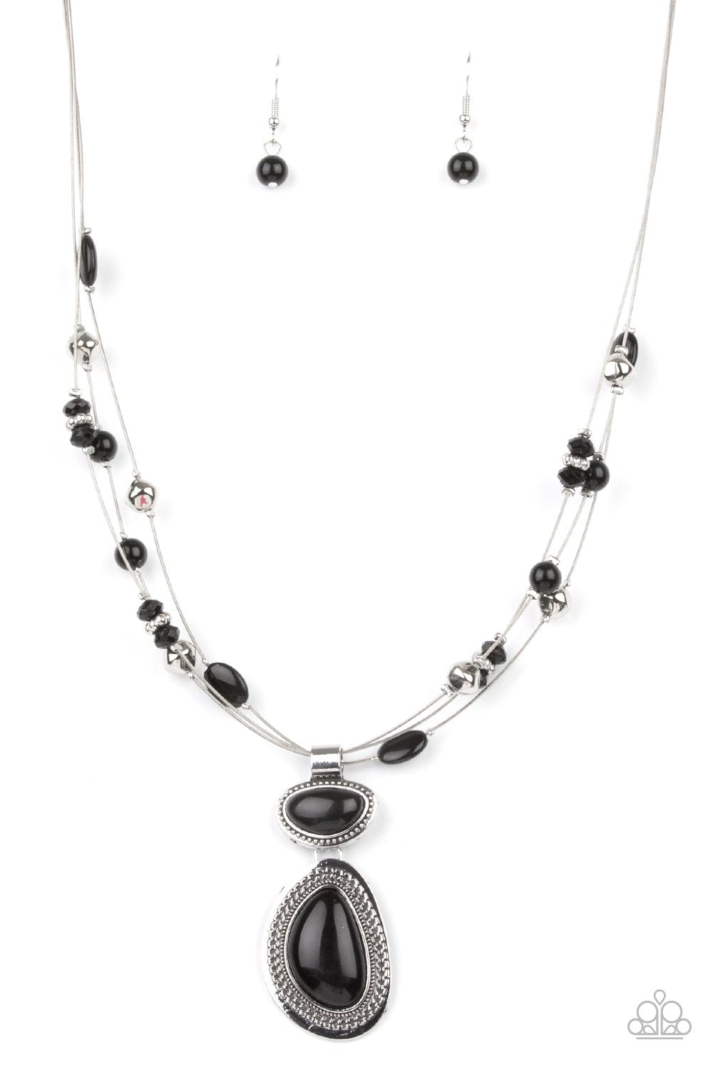 Discovering New Destinations Black Necklace