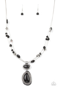 Discovering New Destinations Black Necklace