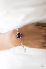 All Aglitter Purple Bracelet