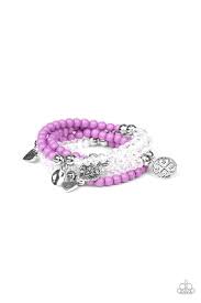 Colorfully Cupid Purple Bracelet