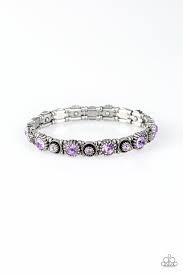 Heavy On The Sparkle Purple Bracelet