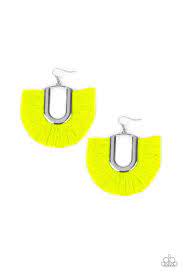 Tassel Tropicana Yellow Earring