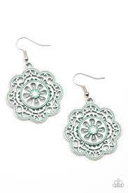 Western Mandalas Blue Earring